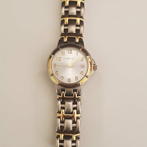 Lorus Women's Watch with Calendar Silver and Gold Fresh Battery Dainty - Picture 3 of 8